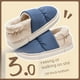 thumbnail image 2 of Zapatillas de algodón para hombre, para el hogar, para otoño e invierno, con tacón, impermeables, cálidas, para el invierno, 2 of 4
