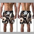 thumbnail image 3 of luoweisi Men's Beach Shorts Quick Dry Swim Trunks with Mesh Lining Flower L, 3 of 5