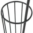 thumbnail image 4 of DecMode Black Geometric Metal 2 Section Umbrella Stand with Umbrella Shaped Handle, 4 of 9