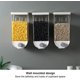 thumbnail image 5 of Dispensador de granos, organizador de alimentos secos, contenedor de pared de plástico transparente fresco y simple, contenedor hermético compatible con Grai Afortunado Sencillez, 5 of 5