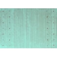 thumbnail image 1 of Ahgly Company Indoor Rectangle Abstract Turquoise Blue Contemporary Area Rugs, 8' x 12', 1 of 4