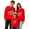 thumbnail image 4 of Rotm Christmas Top Matching Christmas Sweatshirts for Family Ugly Holiday Xmas Pullover Tops Adults Womens Men Kids Boys Girls Couples Red,L, 4 of 6