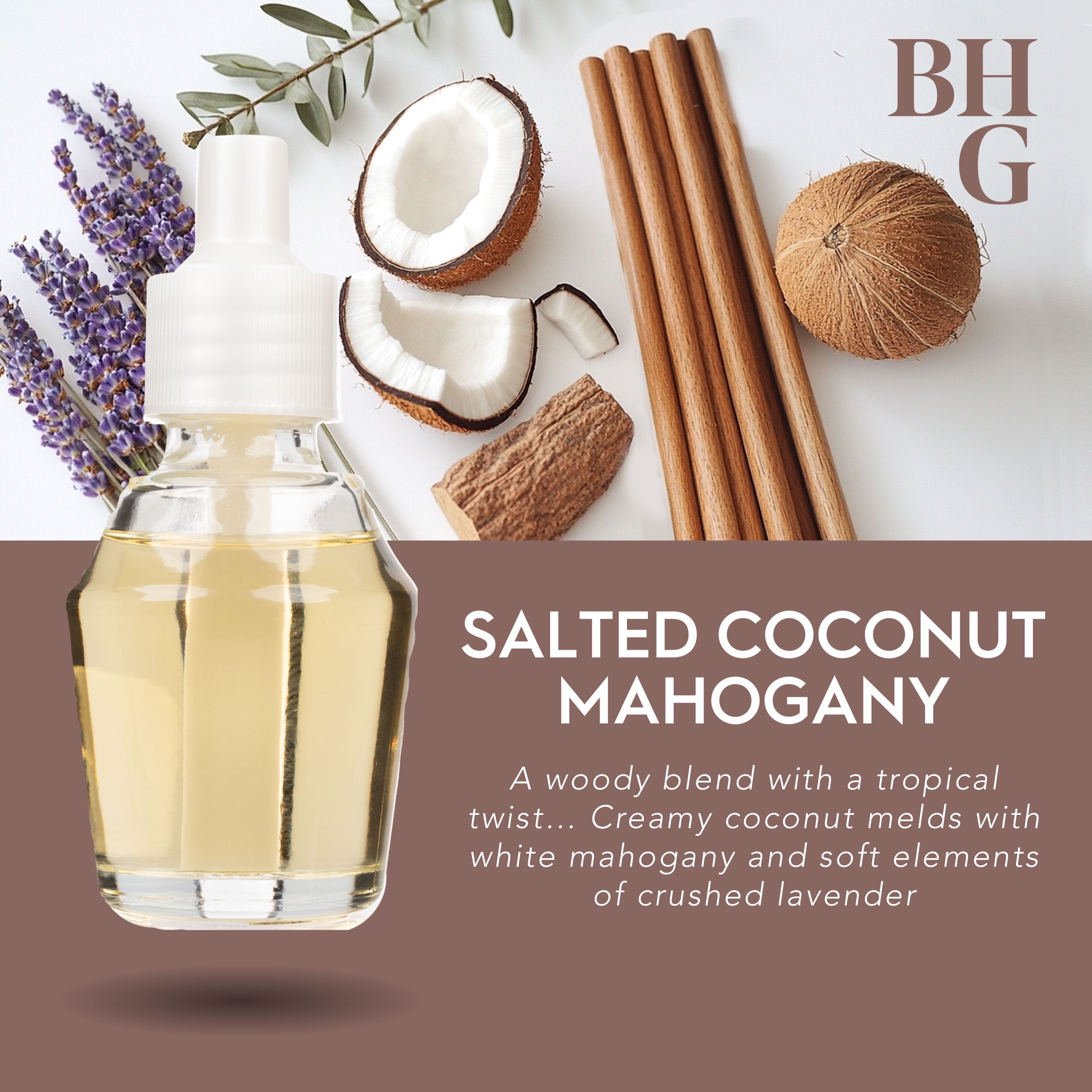 Better Homes & Gardens Aroma Accents Fragrance Oil, Salted Coconut & Mahogony