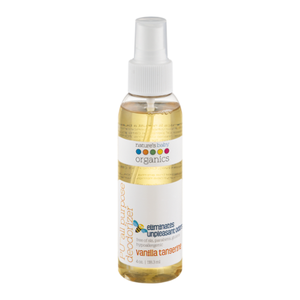 PU All Purpose Deodorizer Vanilla Tangerine Natures Baby Organics 4 oz Liquid