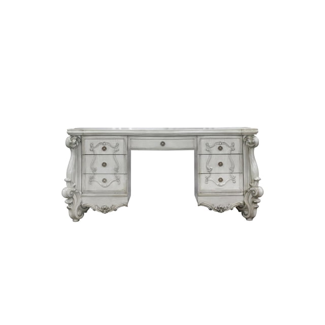 ACME Versailles Vanity Desk - - Bone White