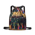 thumbnail image 1 of POINTERTECK Waterproof Foldable Drawstring Backpack Abrasion-resistant Multi-pocket Durable Versatile Travel Bag, 1 of 6
