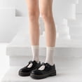 thumbnail image 3 of dianhelloya Knee High Socks Breathable High Elasticity Solid Color Above Knee Length Casual Boot Socks for Daily Wear Black C, 3 of 8