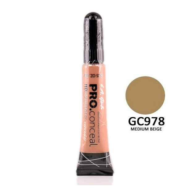Corrector LA Girl Pro Conceal HD de color beige mediano GC978