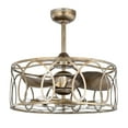 thumbnail image 2 of Aletha 24 in. 6-Lights Indoor Antique Silver Finish Ceiling Fan with Light Kit and Remote, 2 of 5