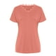 thumbnail image 4 of Mujeres moda Casual Color sólido cuello en V encaje costura manga corta camiseta Top blusa pulóver Pompotops hkajfhjk464078, 4 of 8