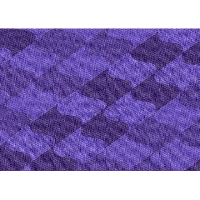 Ahgly Company Machine Washable Indoor Rectangle Transitional Purple Amethyst Purple Area Rugs, 2' x 5'