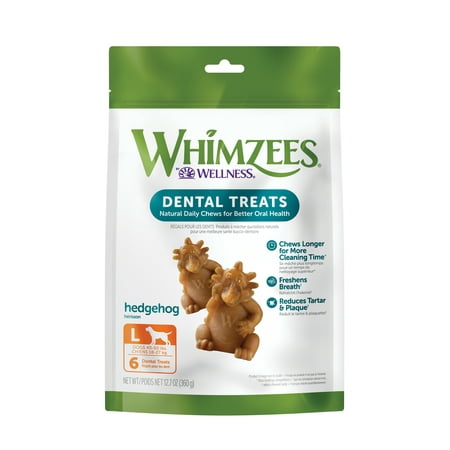UPC: 0815436015517 | WHIMZEES by Wellness Hedgehog Natural Grain Free Dental Chews for Dogs  Large Breed  6 count