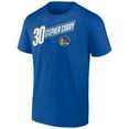 thumbnail image 2 of Men's Stephen Curry Royal Golden State Warriors Full-Court Press Name & Number T-Shirt, 2 of 5