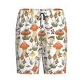 thumbnail image 4 of Naloa Mushrooms Men's Short Pajama Pants, Lounge Comfort Shorts with Elasticized Waistband and Side Pockets - X-Large, 4 of 9