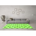 thumbnail image 3 of Ahgly Company Indoor Round Solid Green Modern Area Rugs, 7' Round, 3 of 4