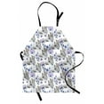 thumbnail image 1 of Safari Apron Savannah Nature Leopards with Exotic Flowers Boho Wild Life Theme African Violets, Unisex Kitchen Bib Apron with Adjustable Neck for Cooking Baking Gardening, Multicolor, by Ambesonne, 1 of 3
