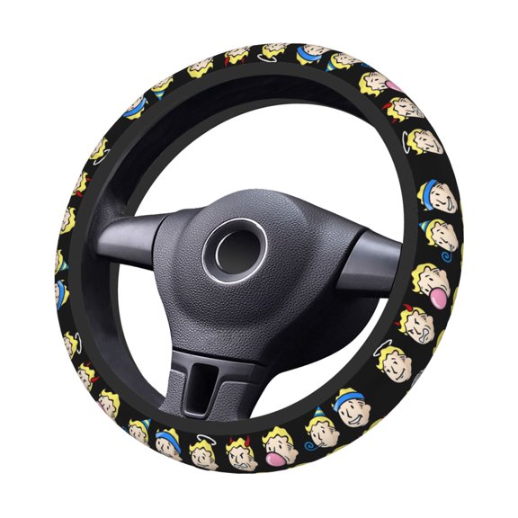 Fall-Out Steering Wheel Cover Elastic Stretch Breathable Vehicle Steering Wheel Protector Car Interior Accessories