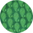 thumbnail image 1 of Ahgly Company Indoor Round Patterned ForestGreen Area Rugs, 3' Round, 1 of 6