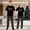 Black, variant on LuLiaMenton Matching Couples Christmas Pajamas Favorite Light Jesus Short Sleeve Long Pants Set