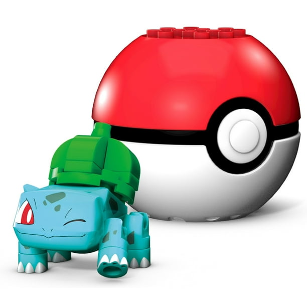 Mega Construx Pokemon Buildable Bulbasaur Figure & Poke Ball - Walmart.com - Walmart.com