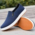 thumbnail image 4 of Men's Slip-On Shoes - Lightweight Slip-On Slippers-like Casual Shoes ,Everyday Walking Shoes for Office, Errands, Home - Easy Slip Closure, with -Slip Rubber Sole, Breathable Navy Blue, 4 of 6