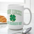 thumbnail image 6 of CafePress - Born Lucky On St. Patrick - 15 oz Ceramic Large White Novelty Mug, 6 of 6