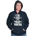thumbnail image 3 of Find This Shirt Humerus Bone Humor Unisex Fleece Graphic Zip Up Hoodie Brisco Brands 2X, 3 of 5