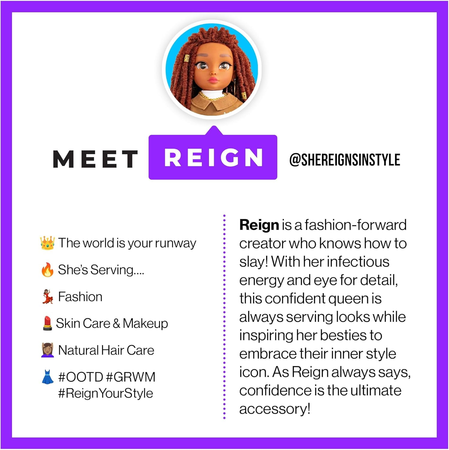 She's That Girl Doll - 18in Reign Doll