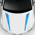 thumbnail image 4 of Blue Calcomanía universal para capó Dbs001 para capó de coche, vinilo lateral para carrocería de carreras, calcomanía de rayas modificada, decoración azul, 4 of 5