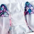 thumbnail image 5 of Lovebay Child Girls Swimsuit One Piece Cute Ruffle Mermaid Swimwear with Swim Cap 2-11Y, 5 of 10