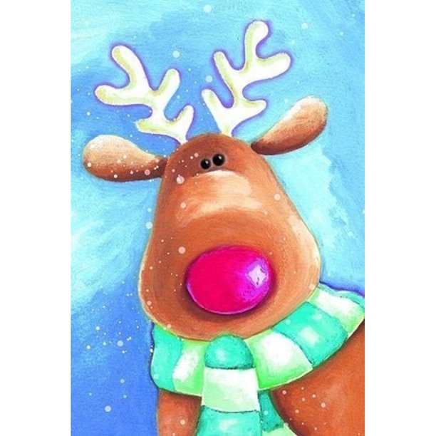 Pintura de diamante (DE5032) Ovejas navideñas 5D DIY Square Wall Arts (B2482) 30x40cm Hugtrwg Para estrenar