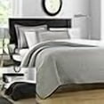 thumbnail image 3 of Chic Home QS2500-US Mateo Chevron Blocks Quilt Set - Silver - Twin - 2 Piece, 3 of 4