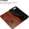 thumbnail image 5 of iPhone Xs Case, iPhone X Case, Leather Wallet Folio Case Book Design Flip Cover with Stand and ID Credit Card Slot  Closure for iPhone Xs/X Brown, 5 of 12