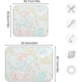 thumbnail image 3 of FREEAMG Cute Colorful Fishes Dish Drying Mats for Kitchen Counter, Heat-Resistant Dishes Drying Pad, Ultra Absorbent Drying Mat for Coffee Machine Sink Rack 18x24 Inch, 3 of 7