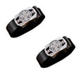 thumbnail image 3 of US 1-2 Pack Luxury Men's Snowflake Automatic Buckle Belt Black Leather Ratchet, 3 of 12