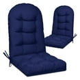thumbnail image 2 of 2 Pack Adirondack Chair Cushion, Waterproof Rocking Chair Cushion - Fade Resistant Patio Furniture Cushions, Thickened Patio Chair Pad for Outdoor and Indoor, 49x20x5 Inch, 2 of 2