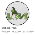 thumbnail image 2 of Coolnut Round Rugs for Living Room, Draw Vector Illustration Desig Non-Slip Coral Velvet Long Runner Rugs, Washable Water Absorbent Mat Carpet for Bedroom Kitchen Kids Room, 2 of 6
