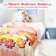 thumbnail image 5 of Mushroom Blanket for Girls, Just A Girl Who Loves Mushrooms Throw Blanket, Soft Kids Kawaii Blanket Mushroom Gifts for Birthday Christmas 40x50 inches, 5 of 6