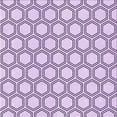 thumbnail image 1 of Ahgly Company Machine Washable Indoor Square Transitional Purple Flower Purple Area Rugs, 6' Square, 1 of 7