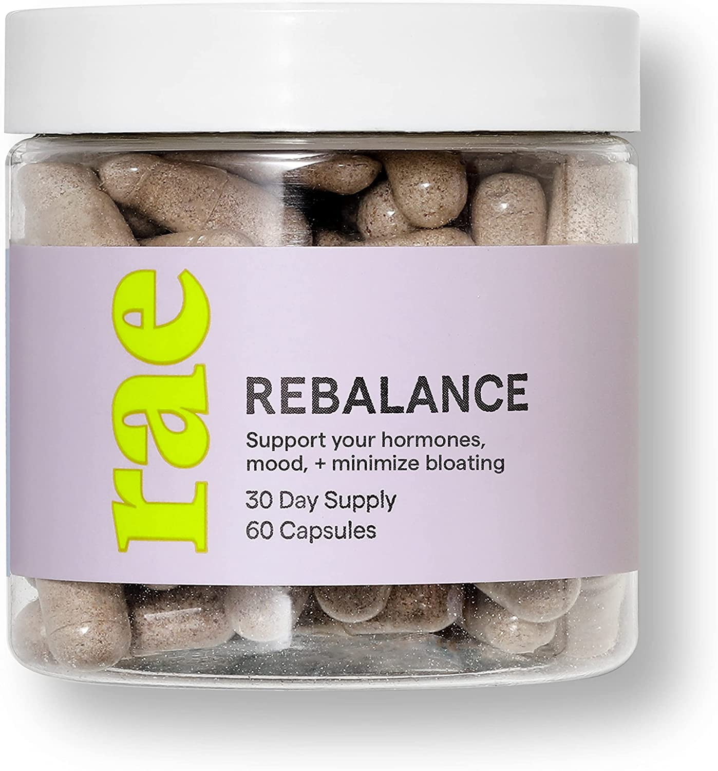 Rae Wellness Rebalance Supplement, Hormone Balance for Women, 60 Capsules