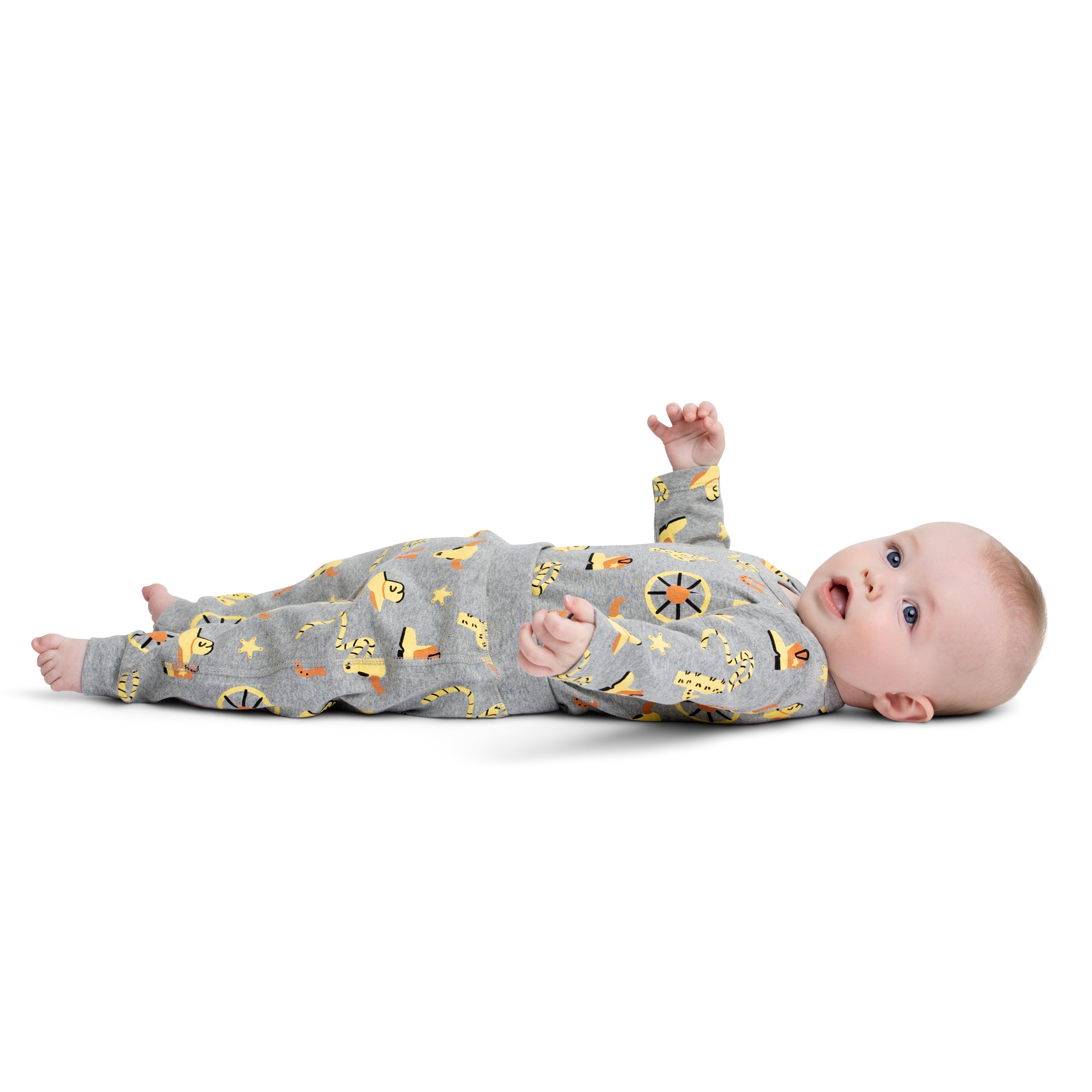 M+A by Monica + Andy Organic Cotton Gender Neutral First Moves Bodysuit + Groove Pant Set, Sizes Newborn -24 Months