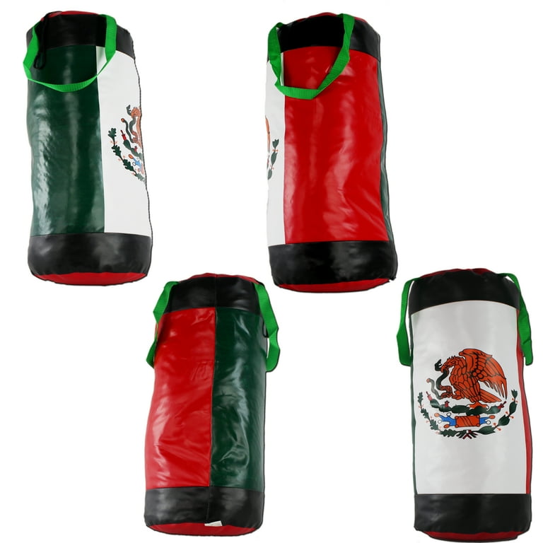 Be A Pro Boxing Champion Mexico Themed Boxing Bag Gloves Play Set Toy Comes w Padded Boxing Gloves Soft Padded Punching Bag