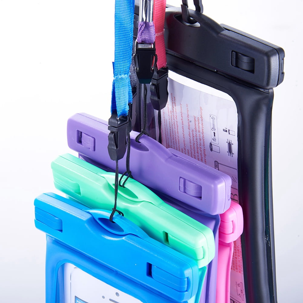Universal Waterproof Phone Pouch 2-Pack – Clear Touchscreen Phone Protection with Lanyard