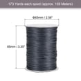 thumbnail image 2 of Unique Bargains Beading Thread Bracelet Weave Bead Craft Cord 1mm 159M/Roll (173-Yards) Decorative String, Deep Grey, 2 of 7
