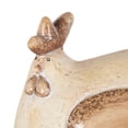 thumbnail image 4 of DecMode 10" Sitting Rooster Garden Sculpture with Brown Accents, 4 of 9