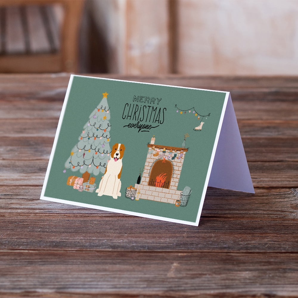 Central Asian Shepherd Dog Christmas Everyone Greeting Cards and Envelopes Pack of 8