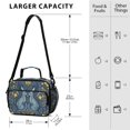 thumbnail image 4 of FORMRS Student Insulated Lunch Bag with Shoulder Strap Reusable Cooler Box for School, Yellow Forest Pattern, 4 of 9