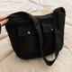 thumbnail image 3 of Bolso bandolera de lona a la moda de gran capacidad para mujer, bandolera para el trabajo (negro) Ehuebsd Para Estrenar, 3 of 7