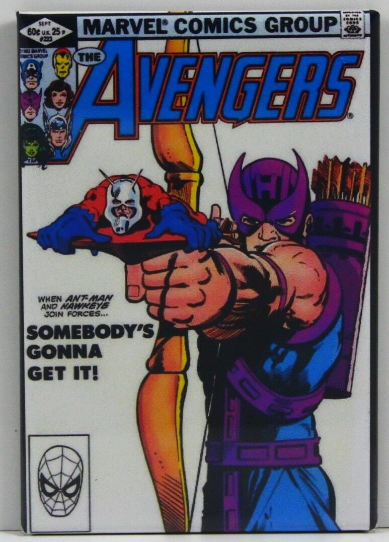The Avengers #223 Comic Book Cover 2" X 3" Fridge Magnet Hawkeye and Ant-Man! 