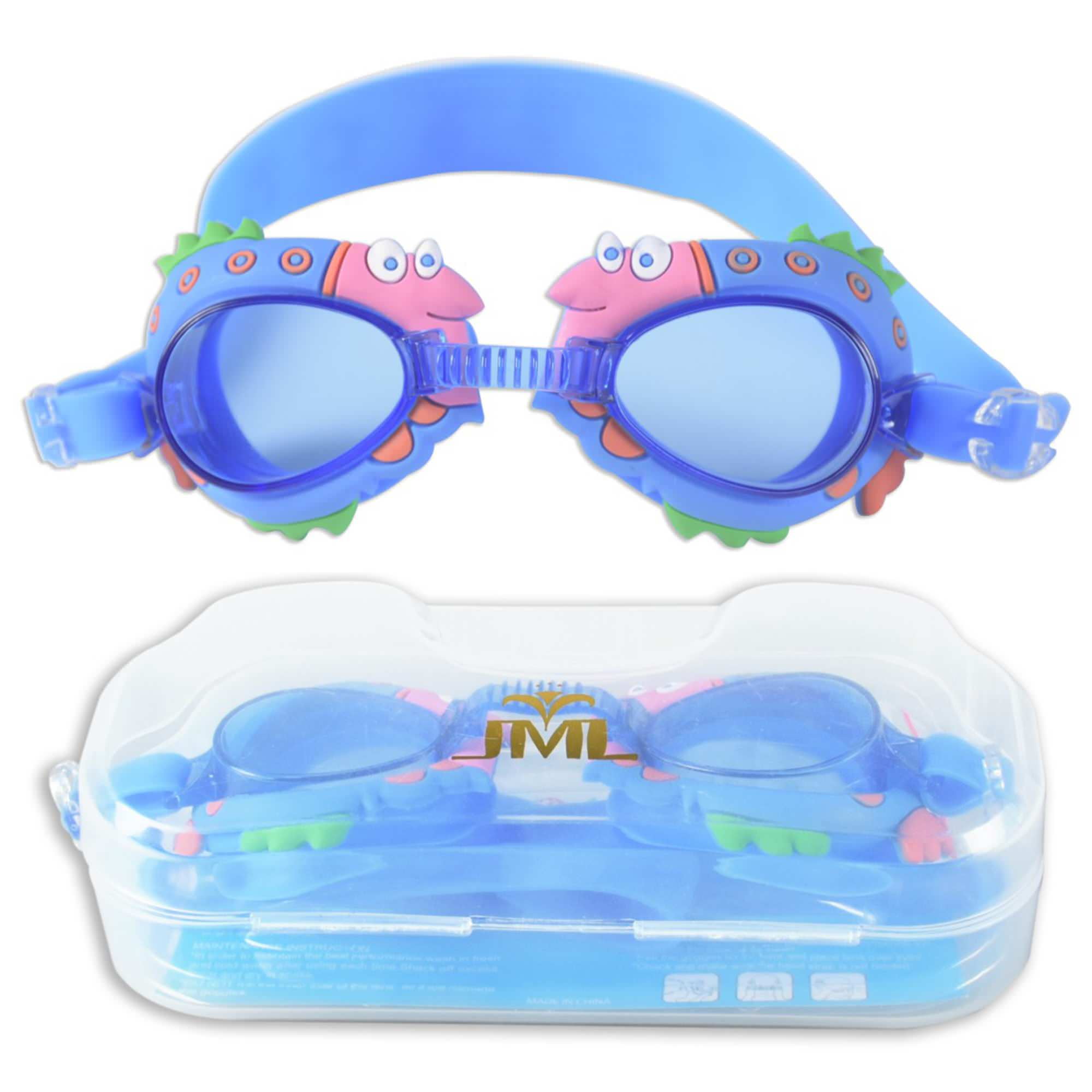 JML Kid Goggles, Cute Animal Design Swim Goggles Soft Silicone, Anti-Fog, No Leaking, UV Protection Hypoallergenic... by JML